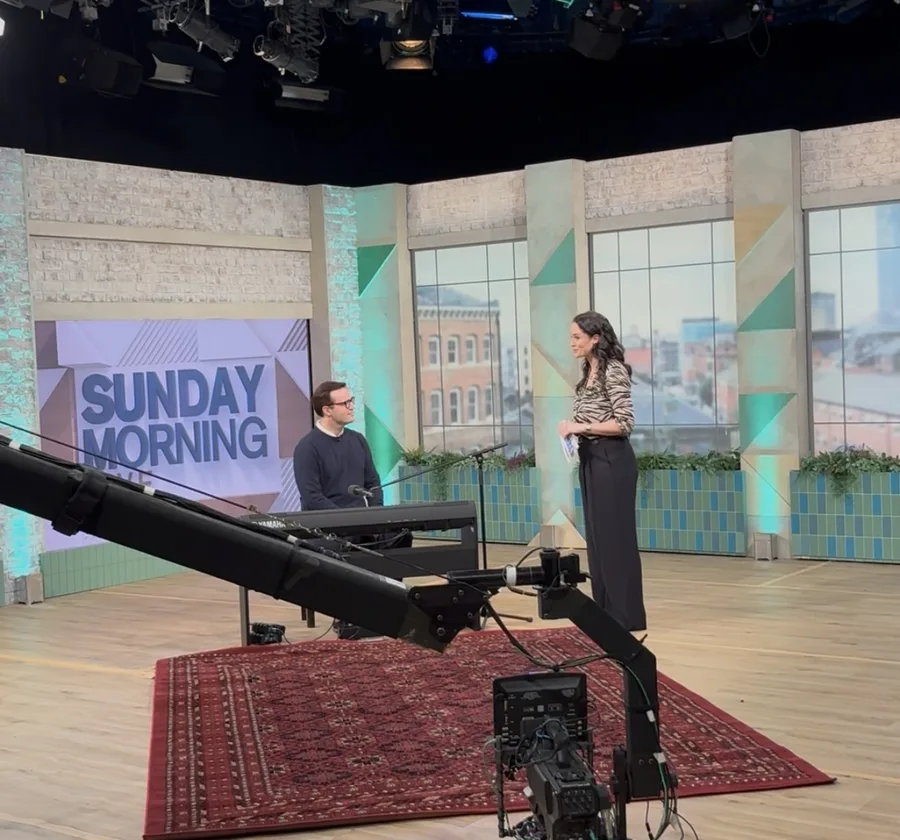 Cameron performing on Sunday Morning Live on BBC One